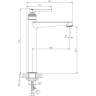 Смеситель для раковины BELBAGNO BOHEME-LMC-CRM-W0 без донного клапана, хром